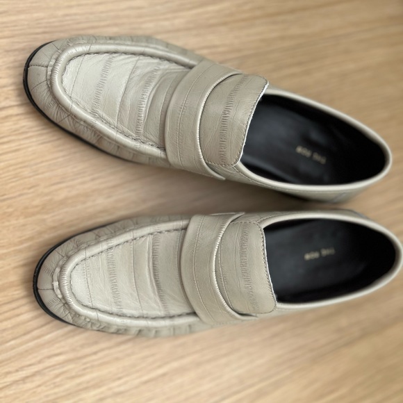 The Row Shoes - The Row 20mm Eel Leather Loafers